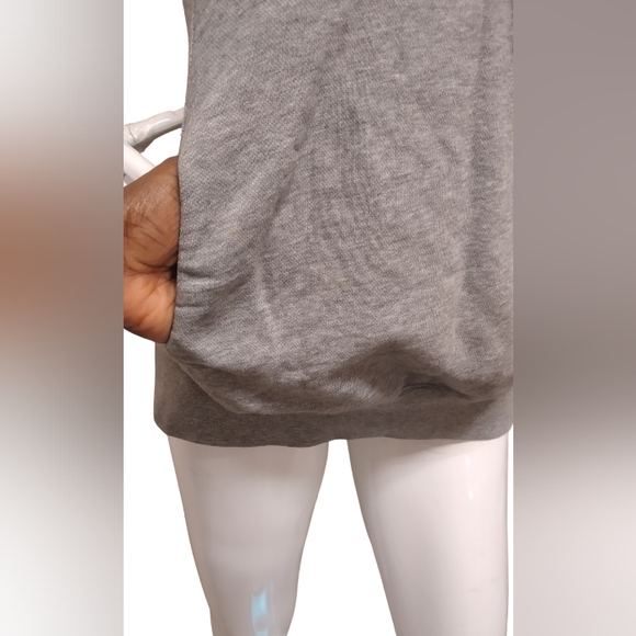 Artizia TNA Women Grey Jersey Hoodie Vest Quarter Zip Logo Size SMALL. - Picture 6 of 13